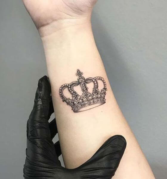 Queen Crown Tattoo Design