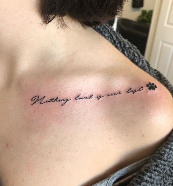 Collarbone Quote Tattoos  POPSUGAR Love  Sex