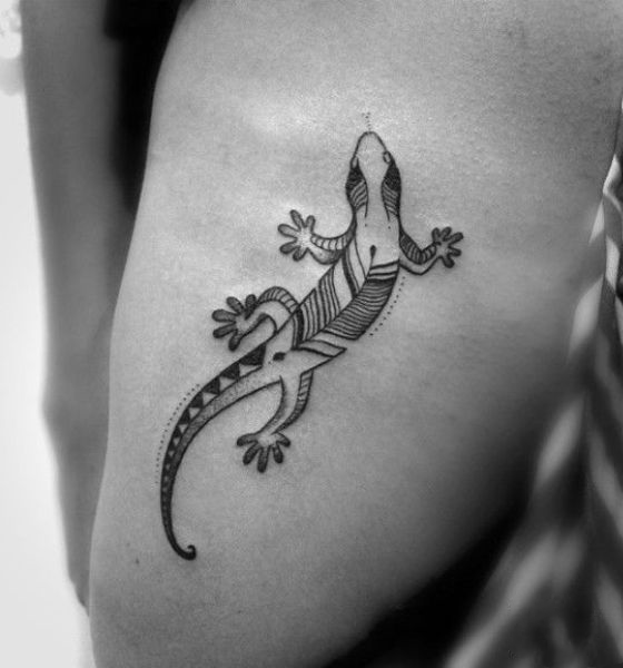 Reptile Geometric Tattoo