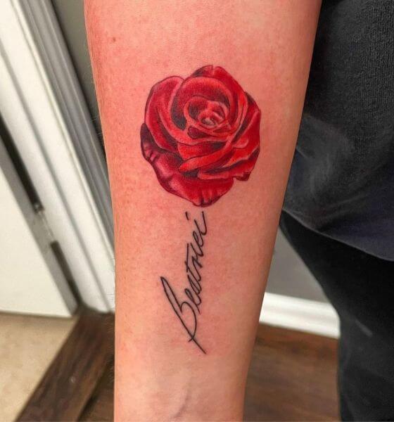 Rose Memorial Tattoo