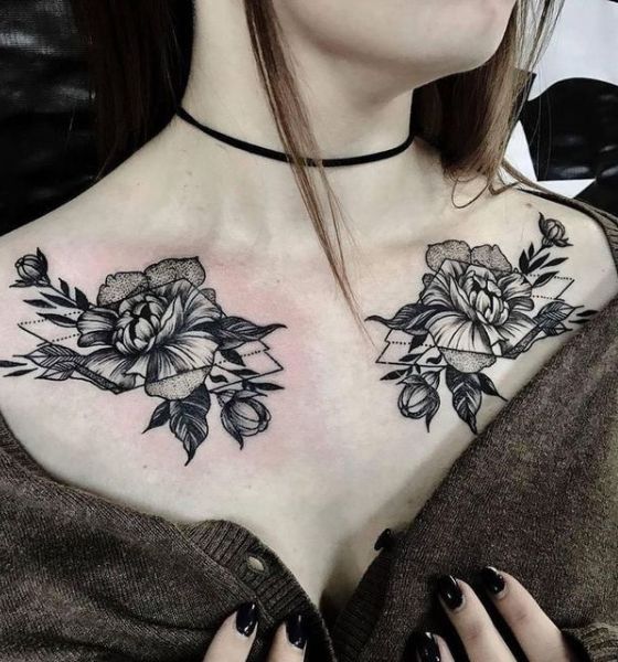 Selenophile Collar Bone Tattoo