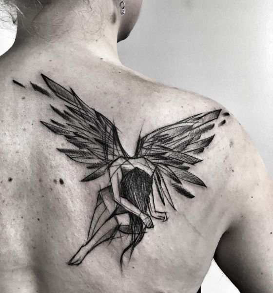 Sketch Style Tattoo Design