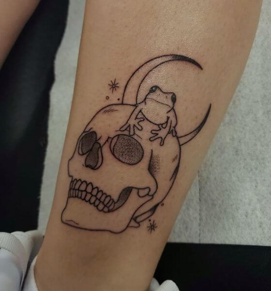 Skull Outline Tattoo