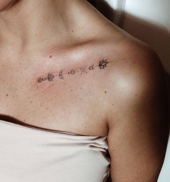 10 Sexy Tattoo Designs For Your Collarbone Womens Edition  by Sanskriti  Khanna  Medium