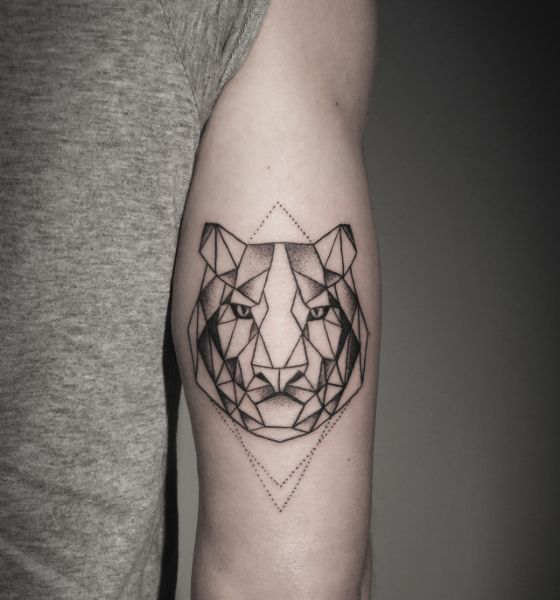 Tiger Geometric Tattoo Design