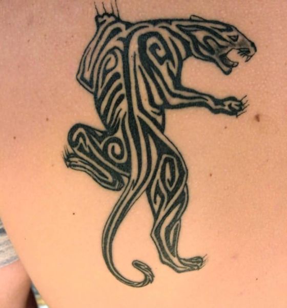 Tribal Black Panther Tattoo