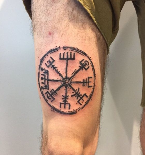 Viking Compass Tattoo Design