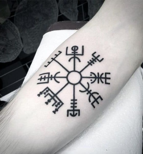 Viking Compass Tattoo on Arm