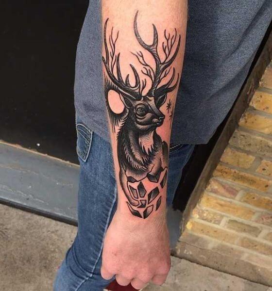 Best Deer Tattoo Design