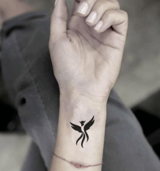 Bird Temporary Tattoo on Wrist