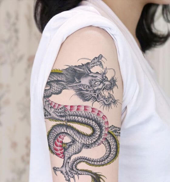 Dragon Temporary Tattoo Design