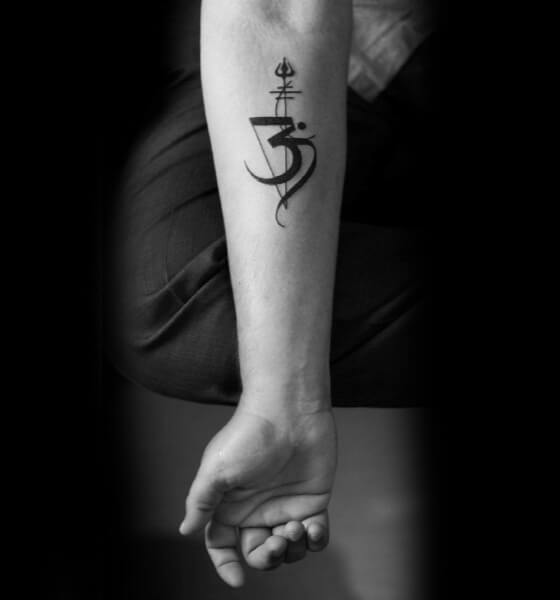 Om Spiritual Tattoo on Arm