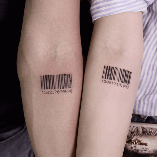 Romantic Barcode Tattoo