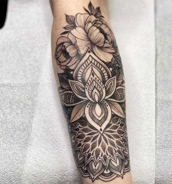 Spiritual Mandala Tattoo on Forearm