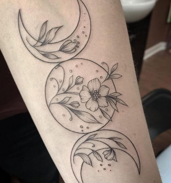 Spiritual Moon Tattoo