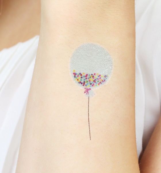 Temporary Balloon Tattoo Design