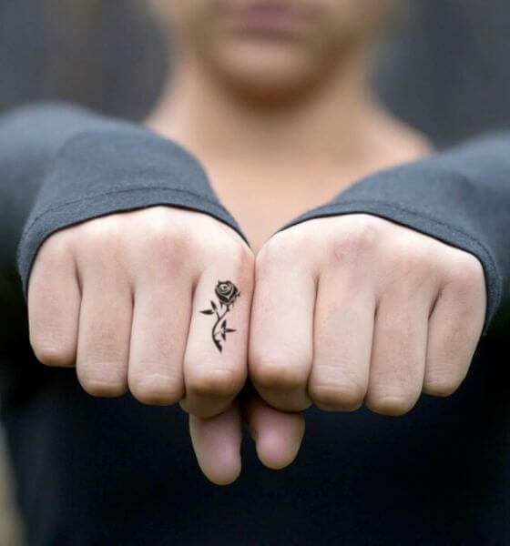 Temporary Finger Tattoo