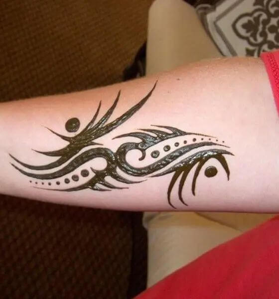 Temporary Mehndi Tattoo Design