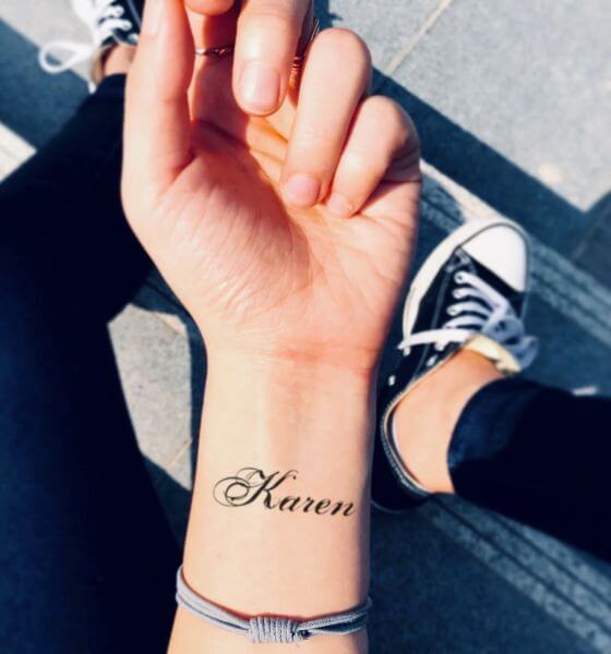 Temporary Name Tattoo