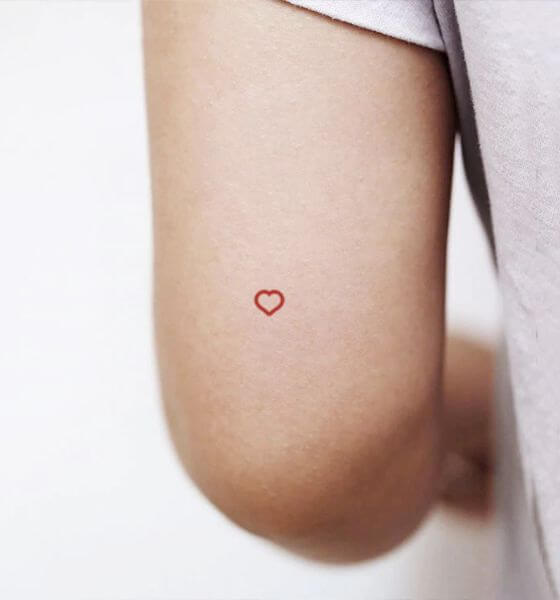 Tiny Heart Temporary Tattoo 