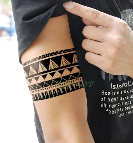 Tribal Bands Temporary Tattoo