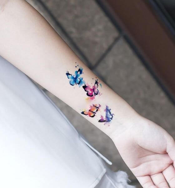 Water Transfer Temporary Birds Tattoo