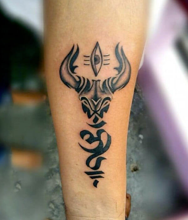 Mystic Om Tattoo on Forearm