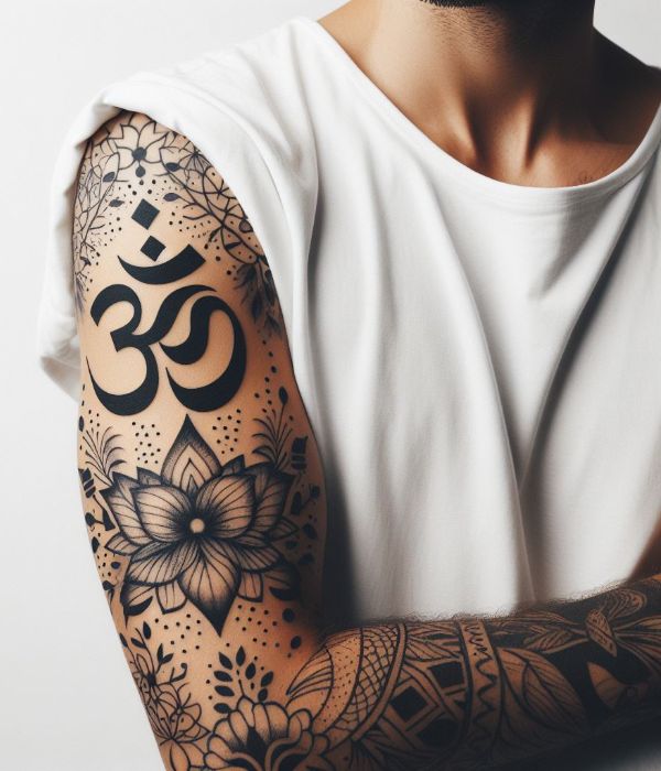 Om Tattoo For Male