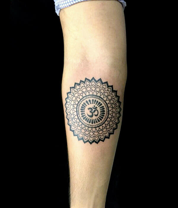 Om Tattoo in Mandala Art
