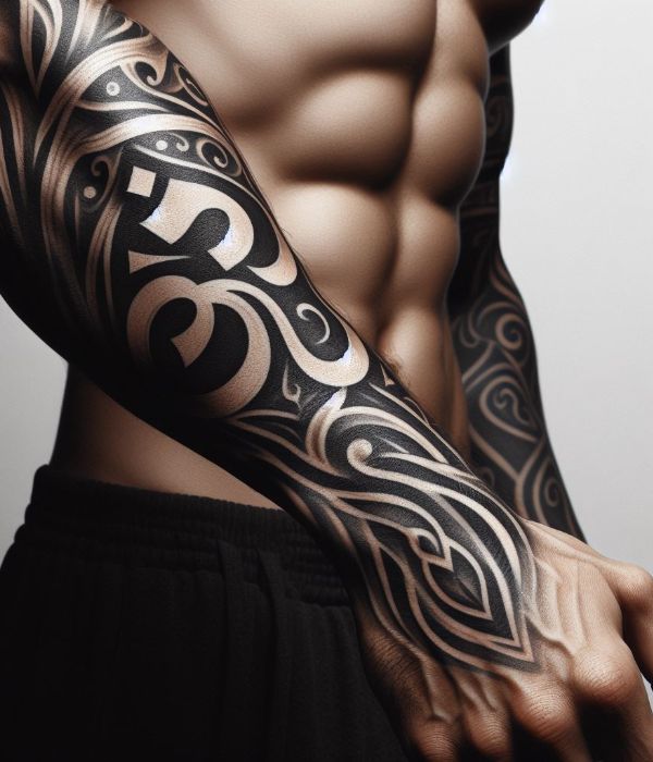 Om Tattoo on Hand For Men