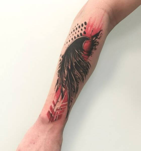 Trash Polka Phoenix Tattoo