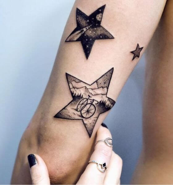 Star Tattoos on Hand