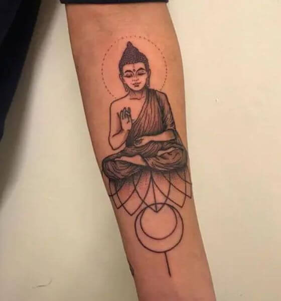Buddha Tattoo in hand