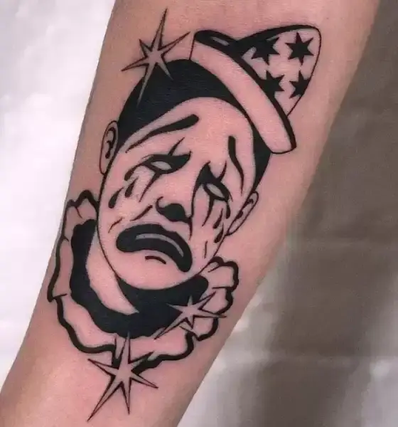 Clown Tatto on hand