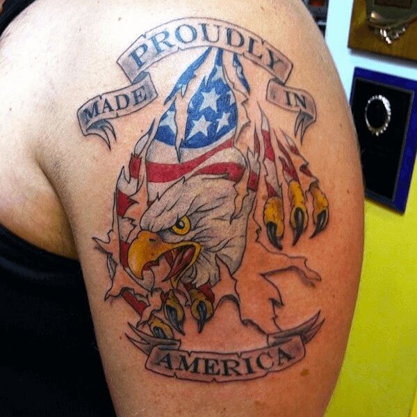 Bald Eagle Freedom Tattoo