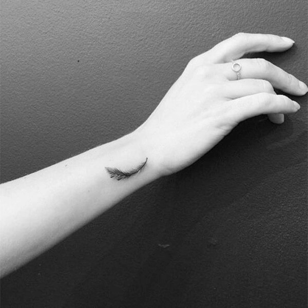 Feather Freedom Tattoo on Wrist