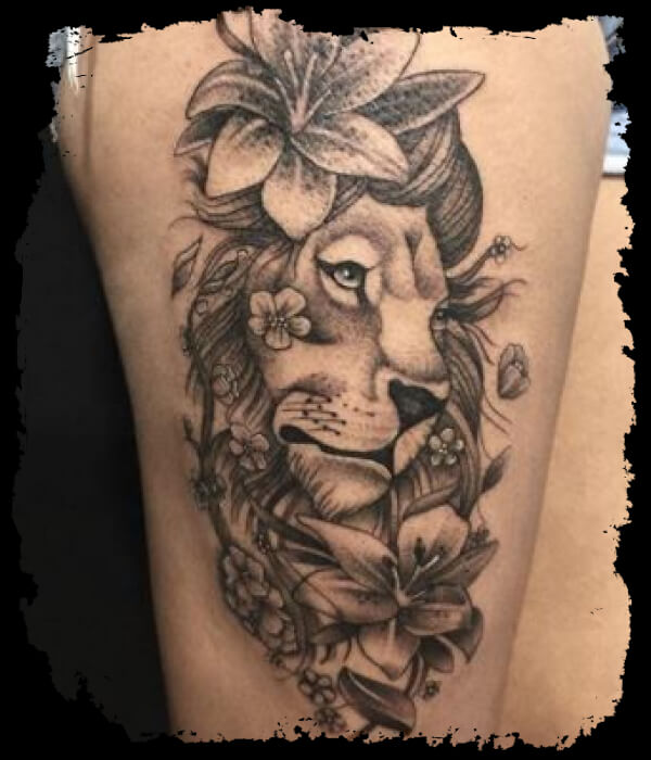 Lion Leg Tattoo - Trending Tattoo Lion-Leg-Tattoo