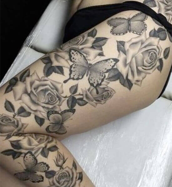 Sexy Tattoos on Women leg