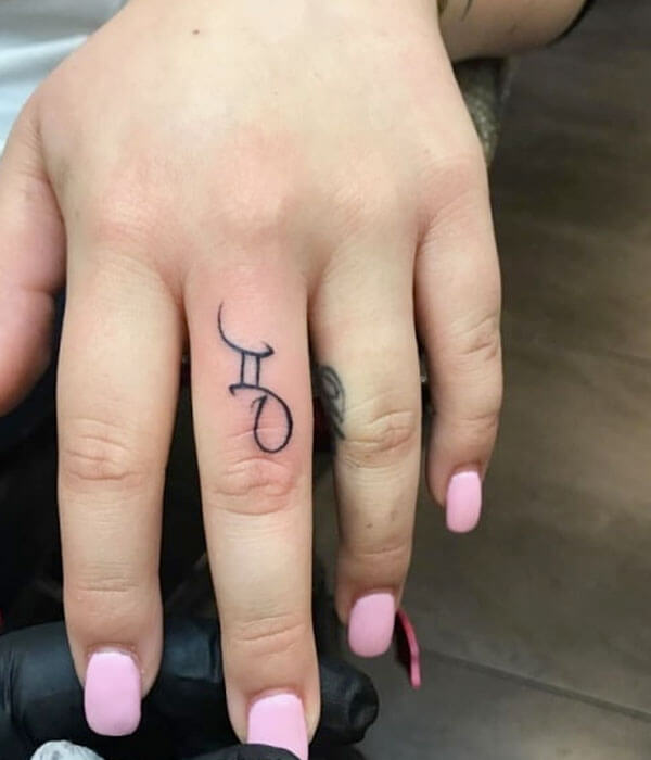 Gemini Finger Tattoo
