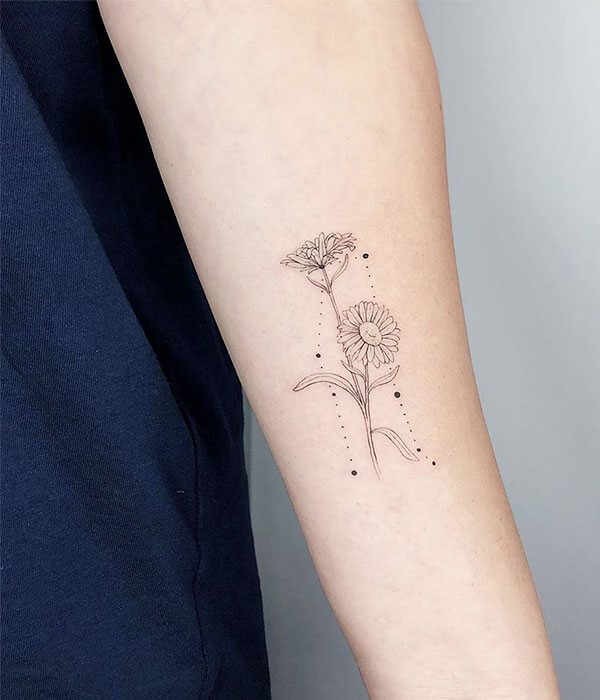 Why not try these amazing Pisces stars constellation tattoos