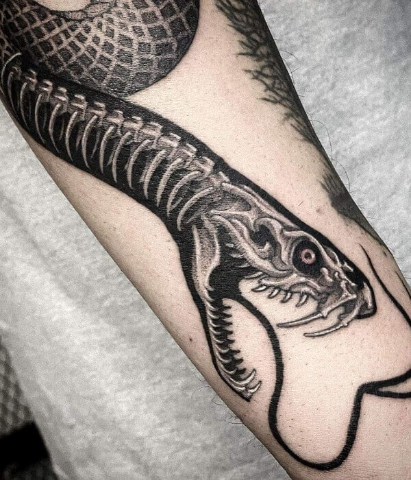 Things and Ink  Doubleheaded snake tattoo by Héloïse  Facebook