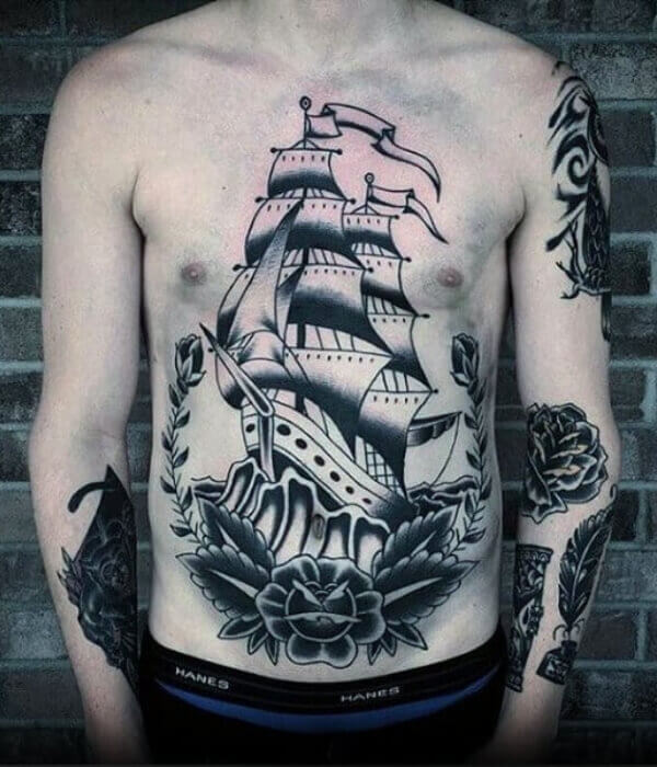 Clipper Ship Tattoo