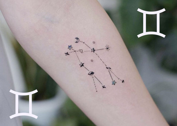 40+ Best Gemini Constellation Tattoo Ideas 2023