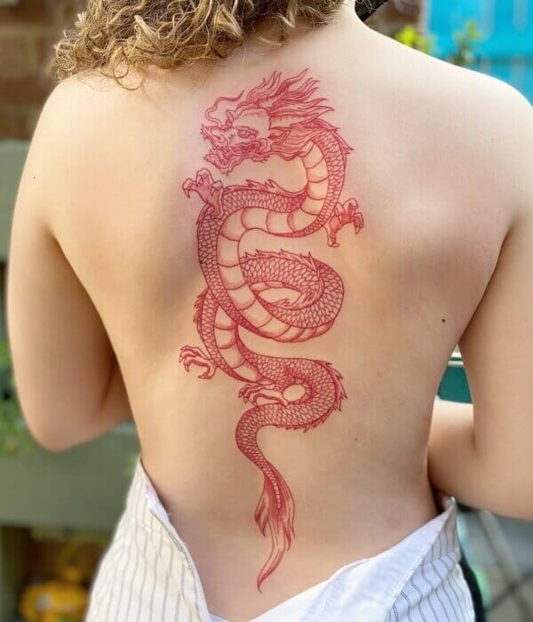 Dragon Back tattoo