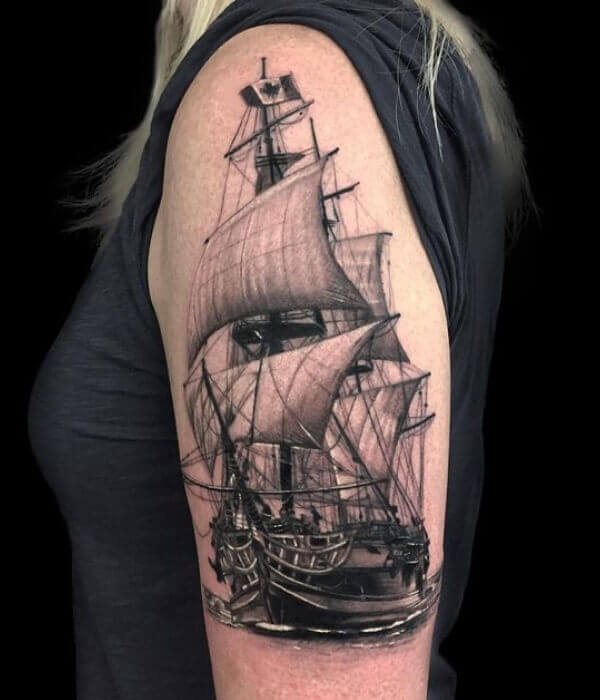 Giant Ship Tattoo