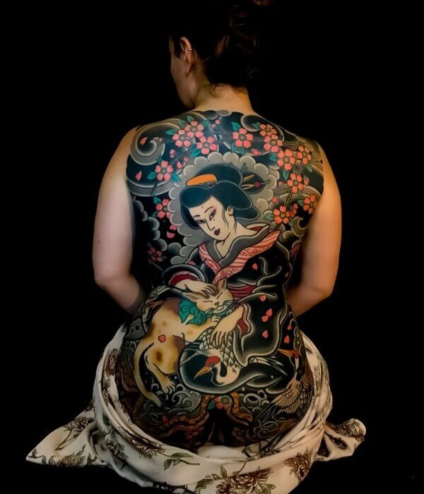 Japanese Full Back Tattoo