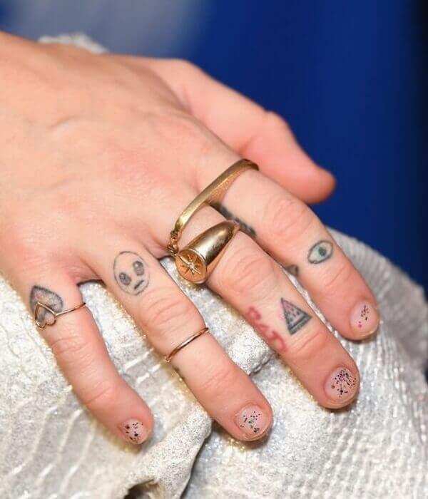 Miley Cyrus Hand Tattoo