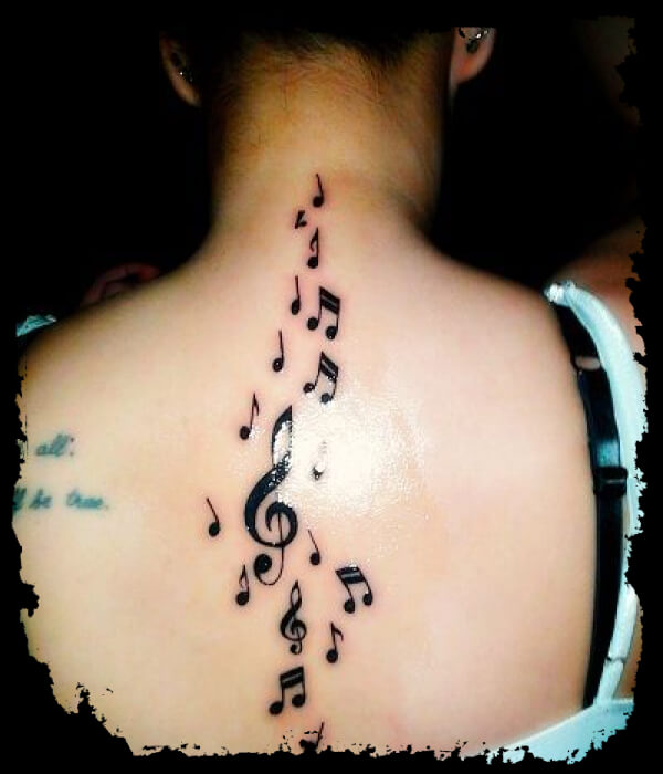 Music Notes Back Tattoo - Trending Tattoo Music-Notes-Back-Tattoo