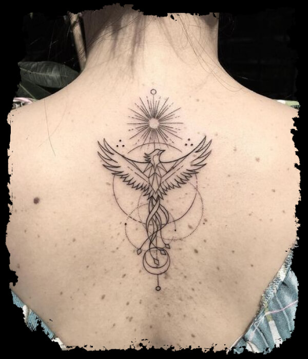 Phoenix Rising Back Tattoo - Trending Tattoo Phoenix-Rising-Back-Tattoo