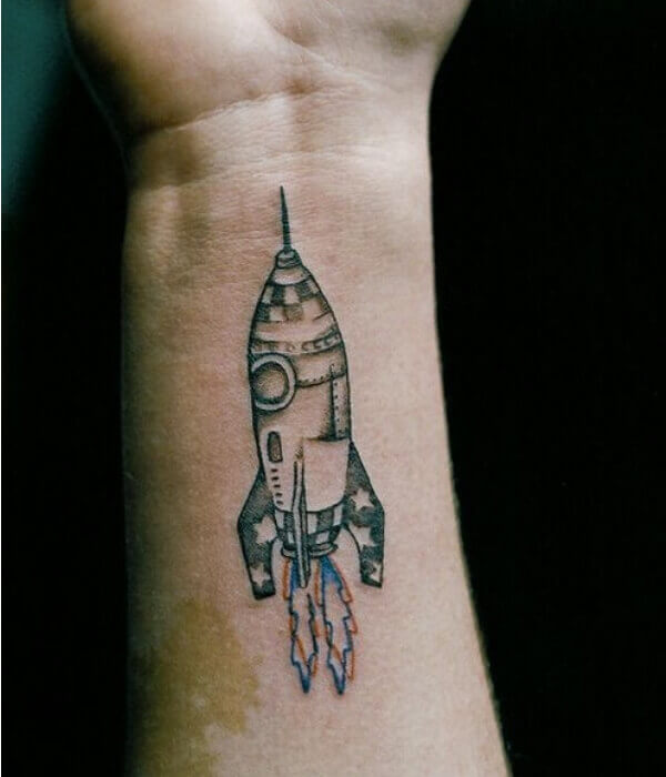 Rocket Ship Tattoo – 1